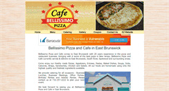 Desktop Screenshot of bellissimocafepizza.com